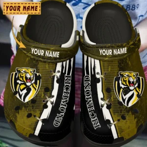 Richmond AFL Crocs AFL16020325133, Gift For Fan Richmond - Black