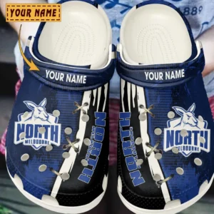 North Melbourne AFL Crocs AFL16020325143, Gift For Fan North Melbourne - White