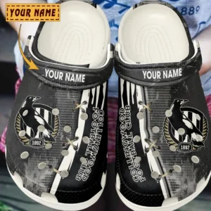 Collingwood AFL Crocs AFL16020325144, Gift For Fan Collingwood - White