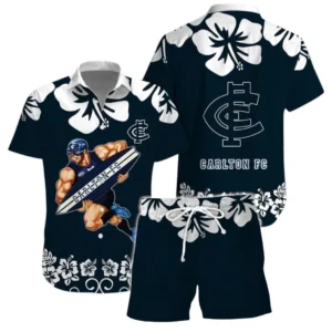 Carlton AFL Hawaiian Set AFL17020325561, Gift For Fan Carlton