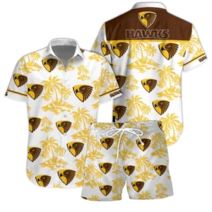 Hawthorn AFL Hawaiian Set AFL17020325587, Gift For Fan Hawthorn