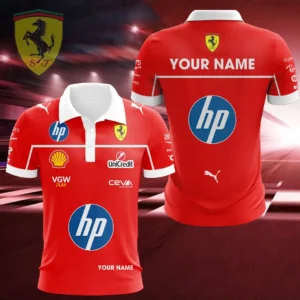 Scuderia Ferrari Polo Shirt, All Over Print Polo Shirt CAR418050925666