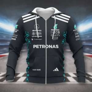 Mercedes-AMG PETRONAS F1 Zipper Hoodie, All Over Print Zipper Hoodie CAR418050925667