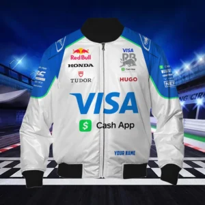 Visa Cash App RB Bomber Jacket, All Over Print Bomber Jacket CAR418050925675