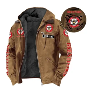 Brentford Hooded And Flannel Hoodie, All Over Print Hoodie For Brentford Fans EPL05051225666 - Camel