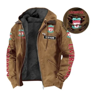 Liverpool Hooded And Flannel Hoodie, All Over Print Hoodie For Liverpool Fans EPL05051225669 - Camel