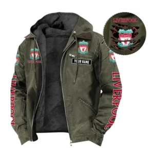 Liverpool Hooded And Flannel Hoodie, All Over Print Hoodie For Liverpool Fans EPL05051225669 - Green