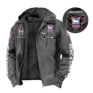 Ipswich Town Hooded And Flannel Hoodie, All Over Print Hoodie For Ipswich Town Fans EPL05051225670 - Gray