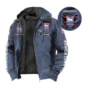 Ipswich Town Hooded And Flannel Hoodie, All Over Print Hoodie For Ipswich Town Fans EPL05051225670 - Navy Blue