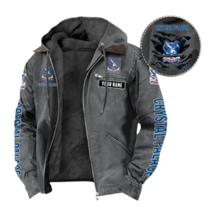 Crystal Palace Hooded And Flannel Hoodie, All Over Print Hoodie For Crystal Palace Fans EPL05051225674 - Gray
