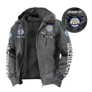 Leicester City Hooded And Flannel Hoodie, All Over Print Hoodie For Leicester City Fans EPL05051225683 - Gray