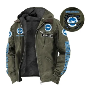 Brighton & Hove Albion Hooded And Flannel Hoodie, All Over Print Hoodie For Brighton Fans EPL05051225684 - Green