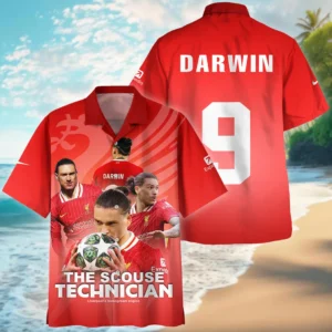 Darwin Nunez Hawaiian shirt Premier League 2025, gift for fan Darwin Nunez HVN1002DN05092025HAW