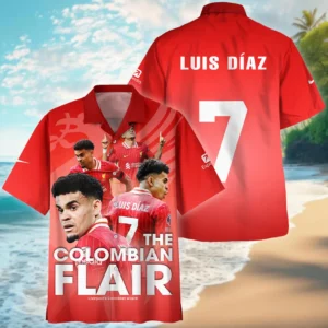 Luis Diaz Hawaiian shirt Premier League 2025, gift for fan Luis Diaz HVN1002LD05092025HAW