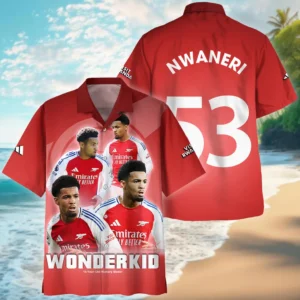 Ethan Nwaneri Hawaiian shirt Premier League 2025 gift for fan Ethan Nwaneri HVN1003EN05122025HAW