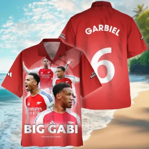 Gabriel Magalhaes Hawaiian shirt Premier League 2025 gift for fan Gabriel Magalhaes HVN1003GM05122025HAW