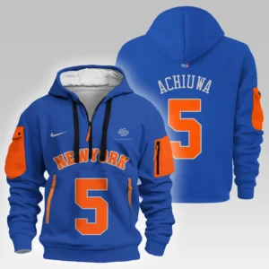 Precious Achiuwa New York Knicks Hoodie Half Zipper  NBA 2025 For Fan Precious Achiuwa HVN1026NKPA052825HODZ