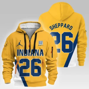 Ben Sheppard Indiana Pacers Hoodie Half Zipper  NBA 2025 For Fan Ben Sheppard HVN1026PCBS052825HODZ