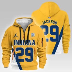Quenton Jackson Indiana Pacers Hoodie Half Zipper  NBA 2025 For Fan Quenton Jackson HVN1026PCQJ052825HODZ
