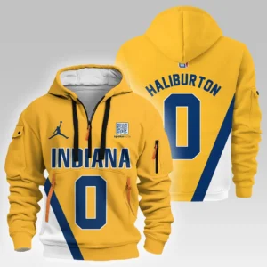 Tyrese Haliburton Indiana Pacers Hoodie Half Zipper  NBA 2025 For Fan Tyrese Haliburton HVN1026PCTH052825HODZ