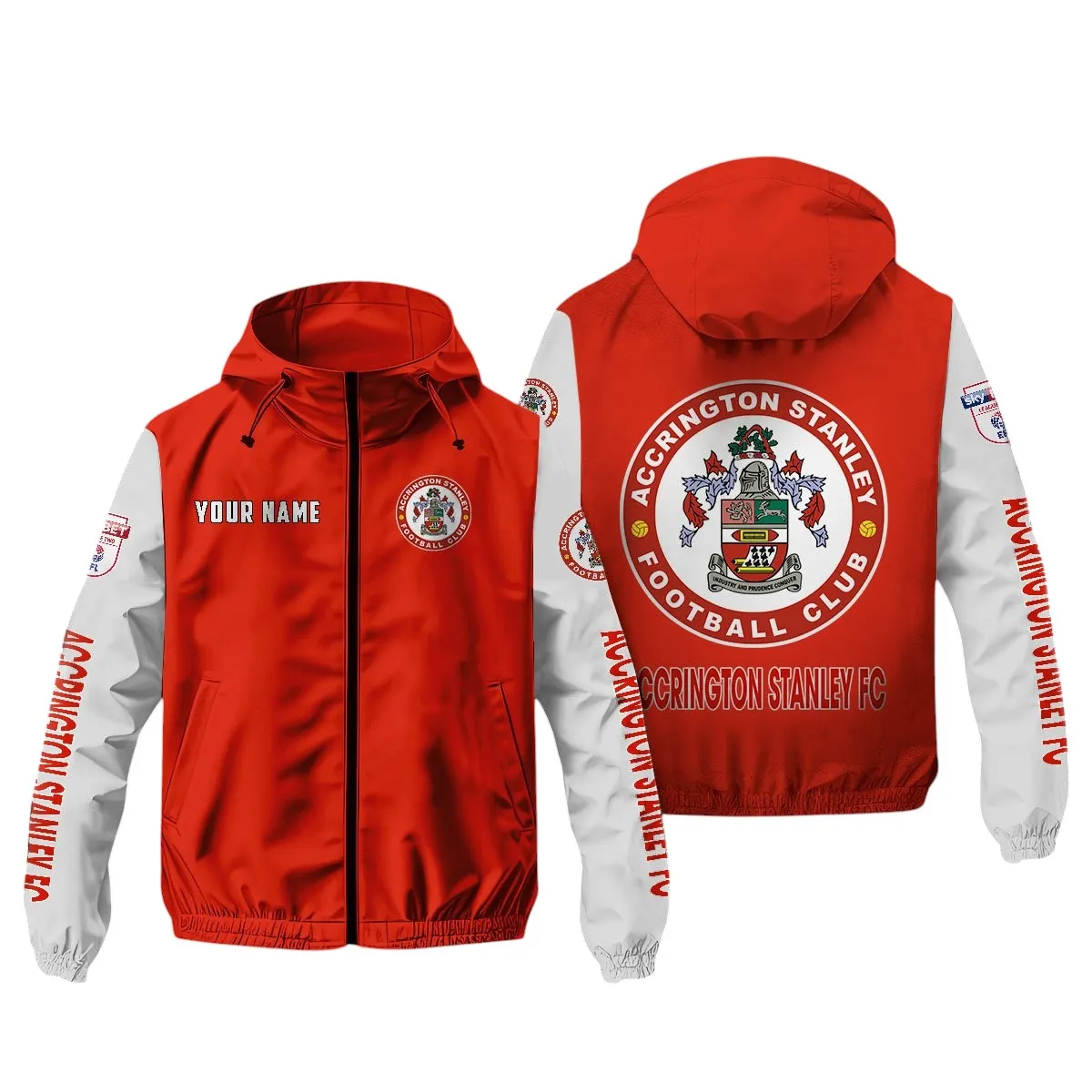 Accrington Stanley Outdoor Waterproof Jacket, Windbreaker Jacket For Accrington Stanley Fans EPL25042525361
