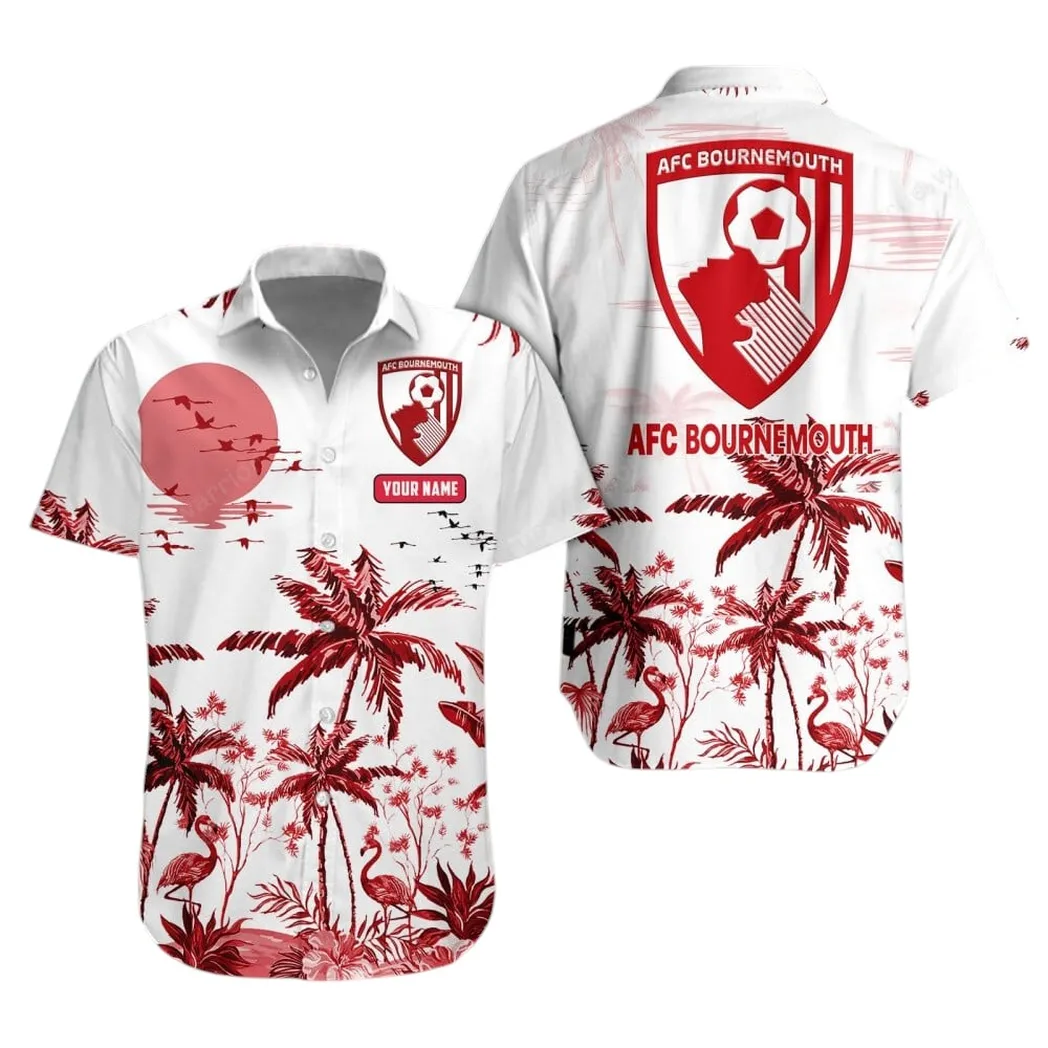 A.F.C. Bournemouth Hawaiian Shirt For Men, All Over Print Hawaiian Shirt A.F.C. Bournemouth EPL0204212509