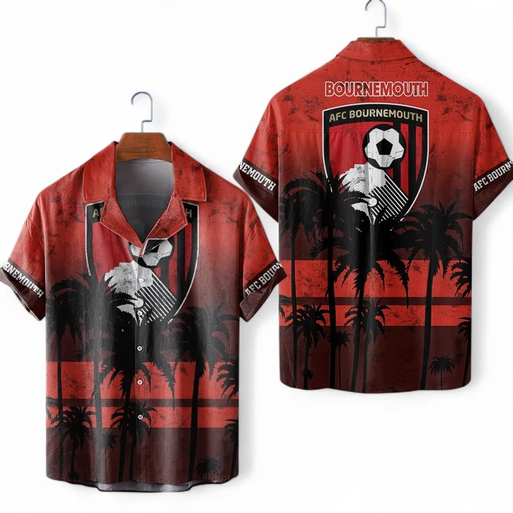 AFC Bournemouth Hawaiian Shirt For Men, All Over Print Hawaiian Shirt AFC Bournemouth EPL1004222539