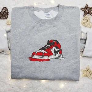 Air Jordan 1 x Nike Embroidered Shirt, Custom Nike Embroidered Shirt, Best Birthday Gift Ideas