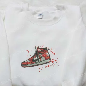 Air Jordan 1 x Nike Embroidered Shirt, Nike Inspired Embroidered Shirt, Best Gift for Family