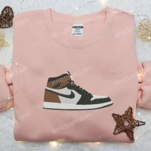Air Jordan x Nike Swoosh Embroidered Hoodie, Nike Inspired Embroidered Shirt, Best Gift For Family