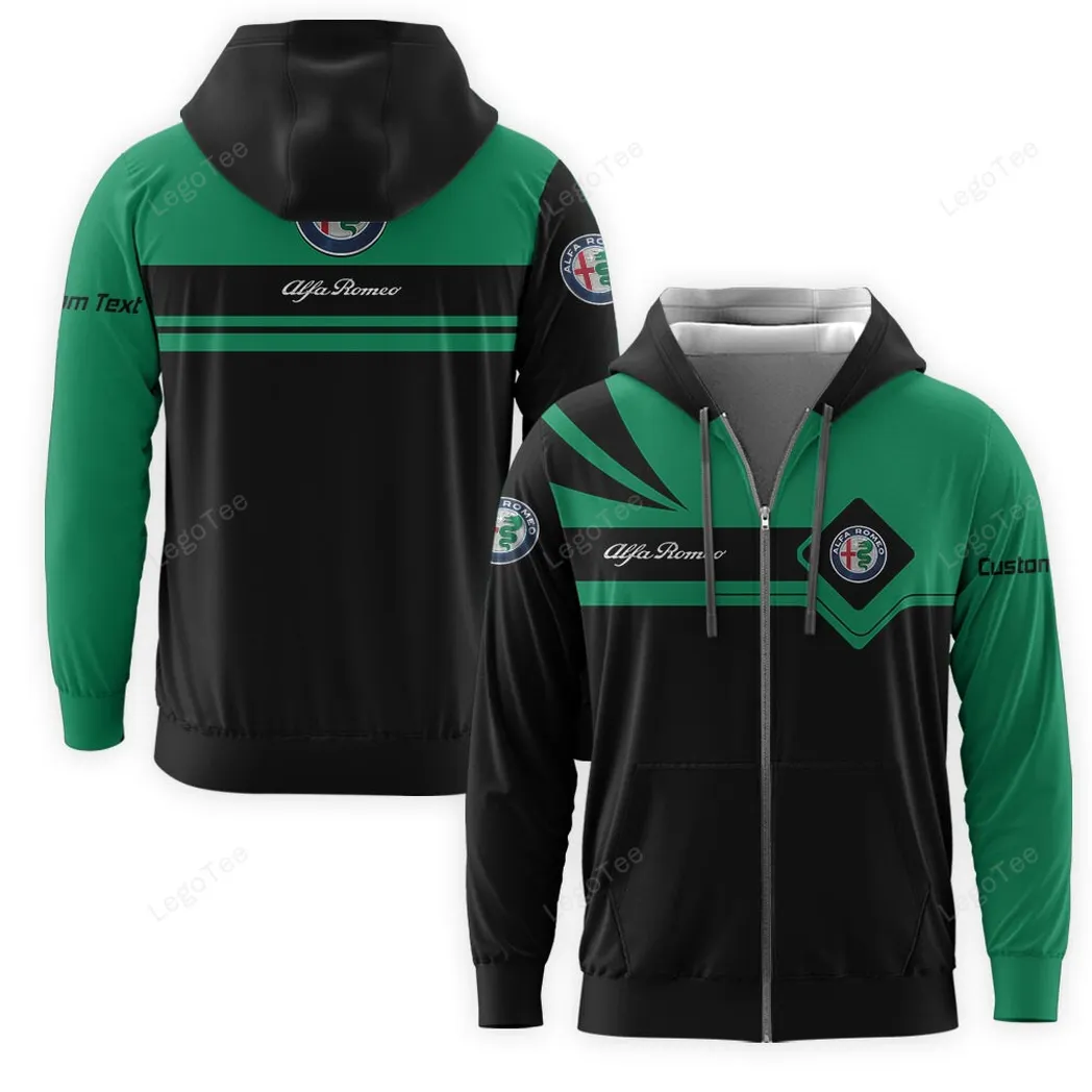 Alfa Romeo Zipper Hoodie, Gift For Alfa Romeo Lovers, Gift For Him, Husband, Boyfriend CAR9803032501