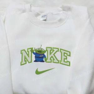Alien Toy Story x Nike Embroidered Shirt, Disneyland Family Shirts, Nike Inspired Embroidered Hoodie