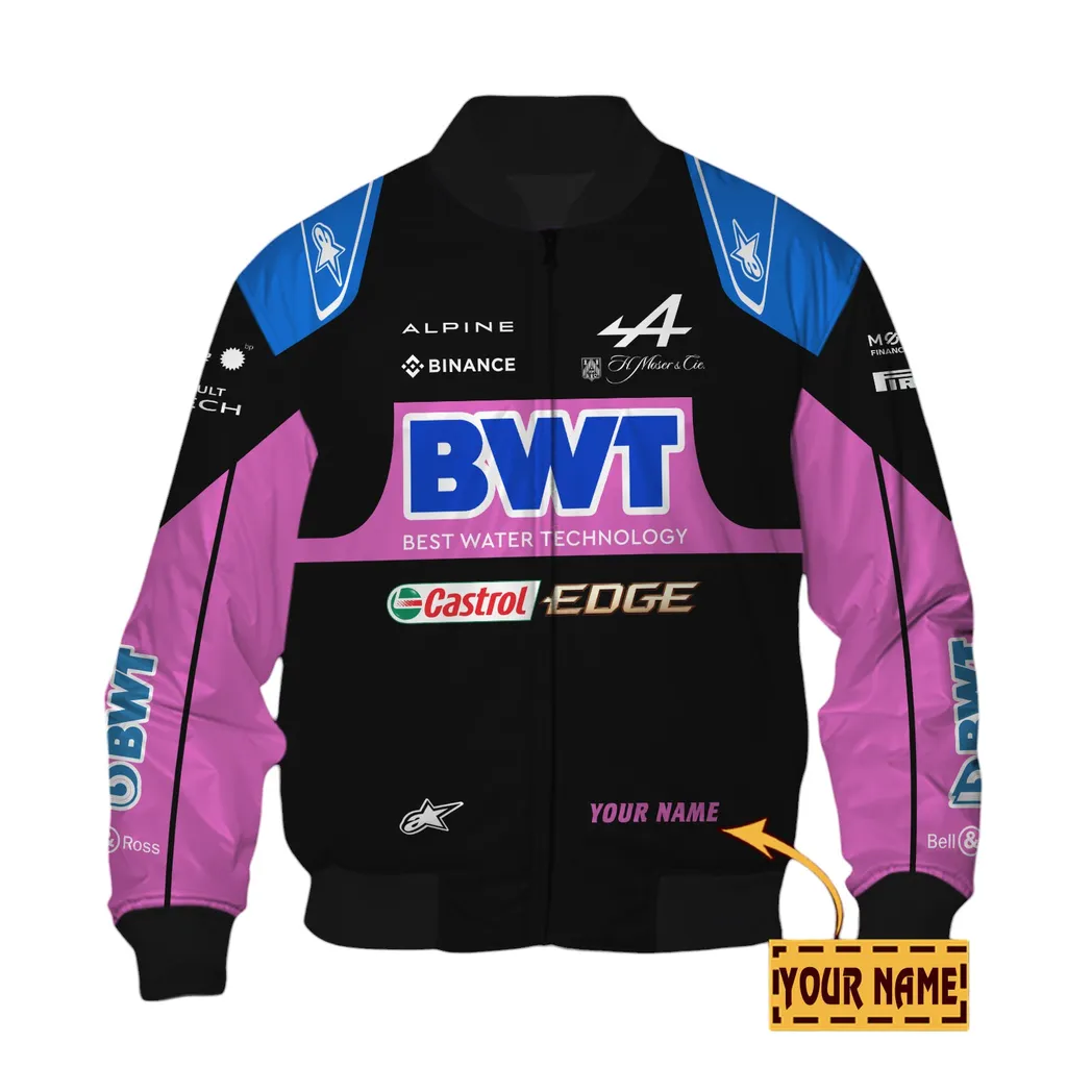 Alpine F1 Bomber Jacket, All Over Print Bomber Jacket Alpine F1 CAR41304142503
