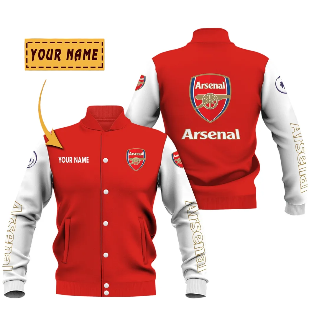 Arsenal EPL Baseball Jacket SPO1620002, Gift For Fan Arsenal
