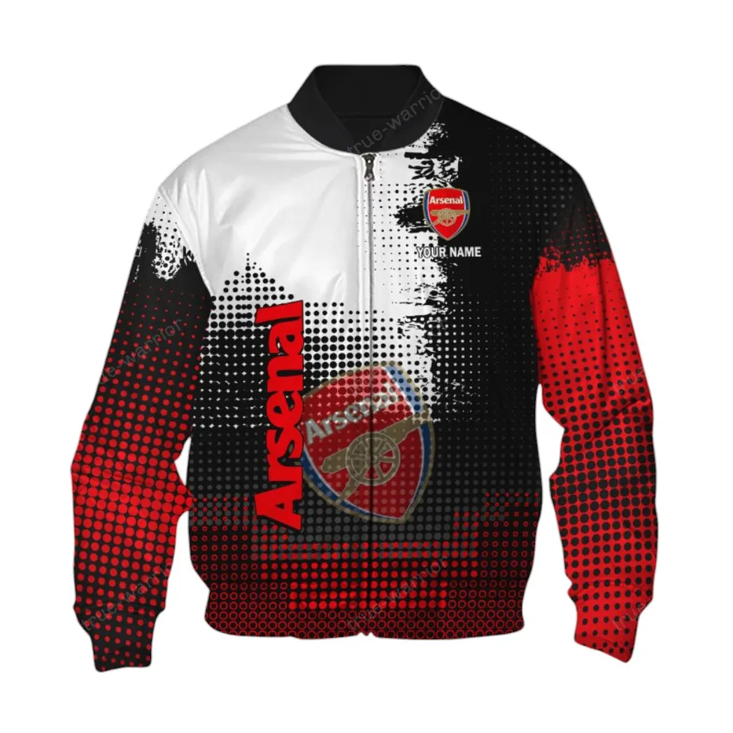 Arsenal EPL Bomber Jacket SPO2219001, Gift For Fan Arsenal-Bomber Jacket