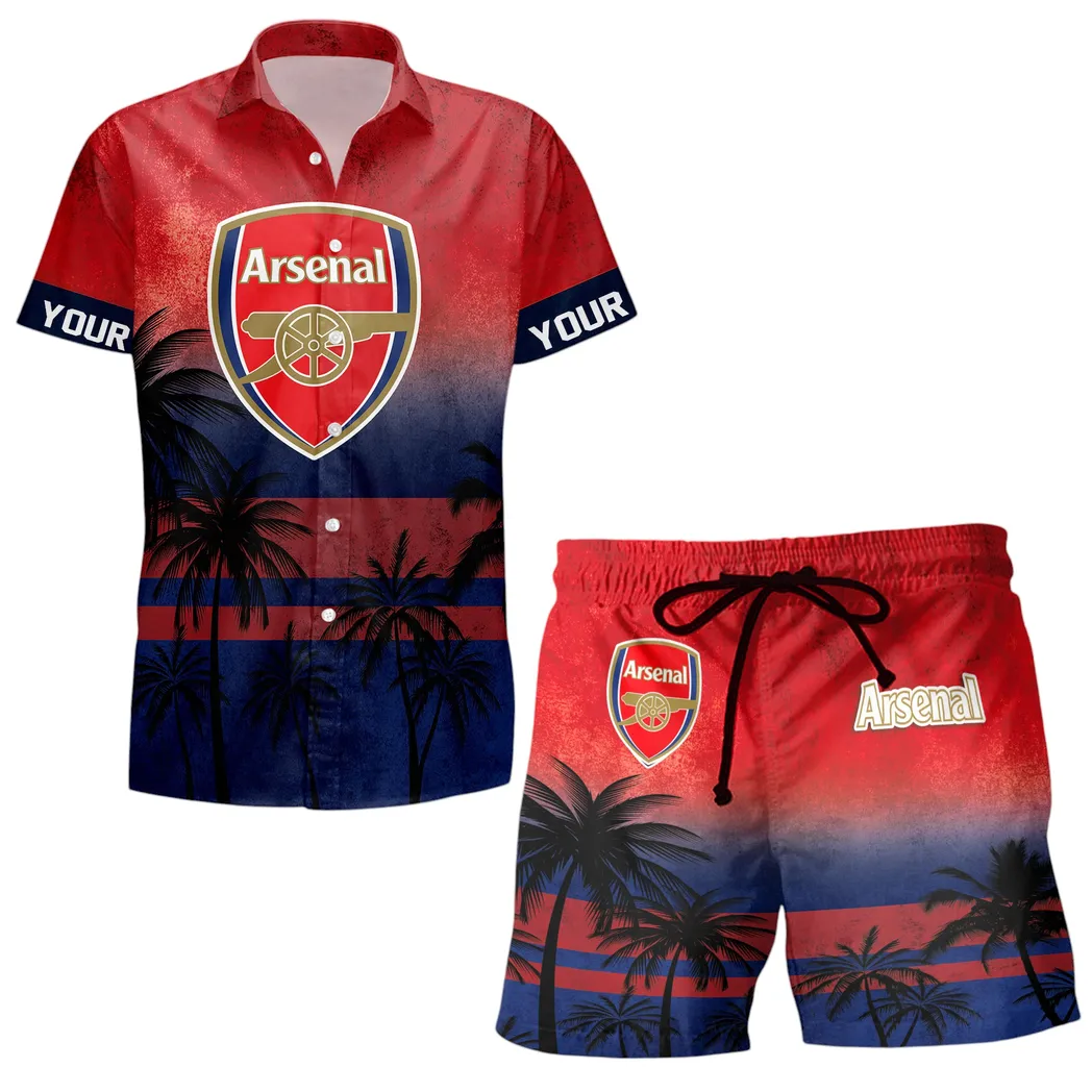 Arsenal EPL Custom Hawaiian Shirt Set SPO0603038, Gift For Fan Arsenal