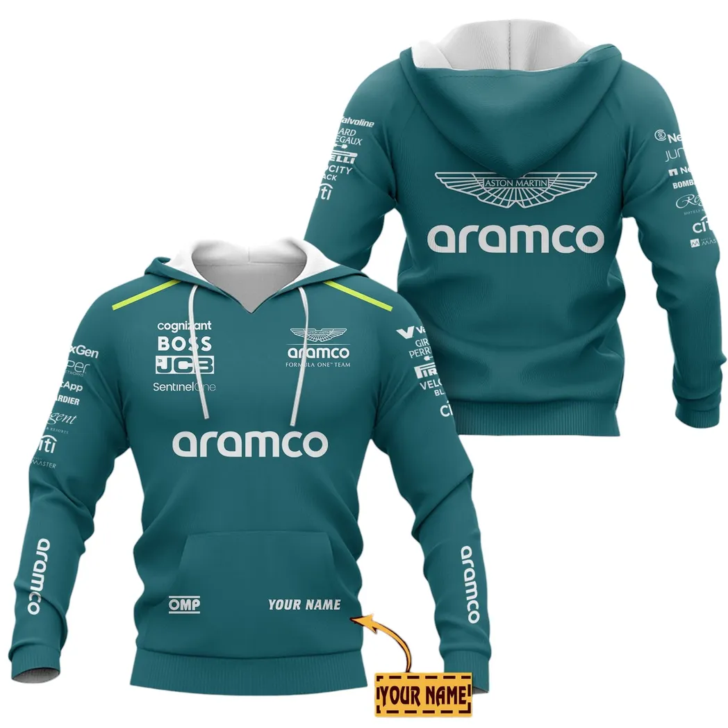 Aston Martin Cognizant Hoodie, All Over Print Hoodie Aston Martin Cognizant CAR41304142504