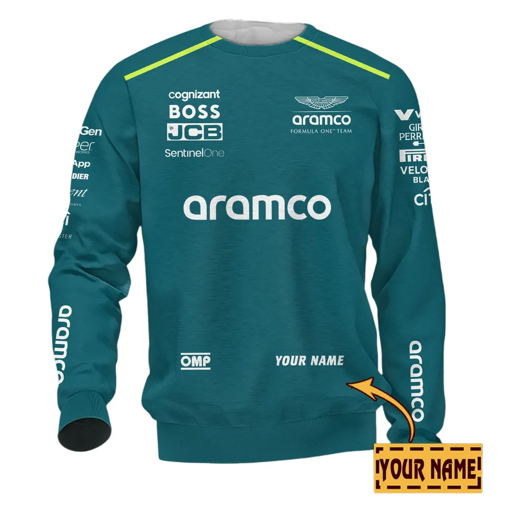 Aston Martin Cognizant Sweatshirt, All Over Print Sweatshirt Aston Martin Cognizant CAR41304142504