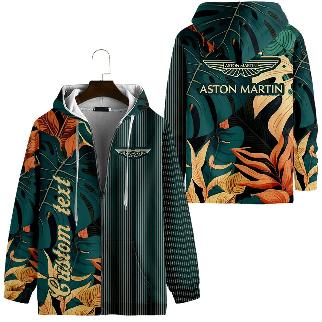 Aston Martin Vintage Zip Hoodie Custom All Over Print CAR434041725229