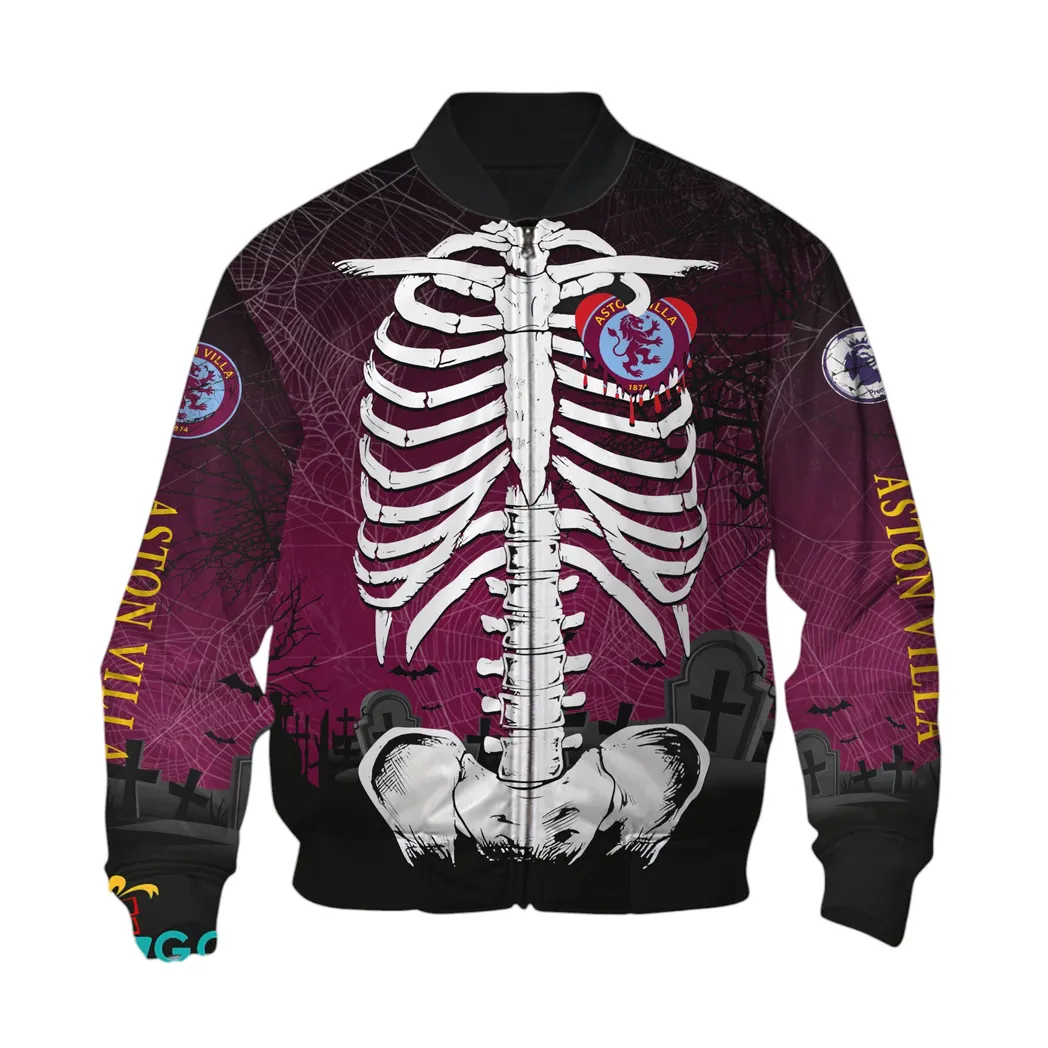 Aston Villa  EPL Bomber Jacket SPO2119002, Gift For Fan Aston Villa -Bomber Jacket