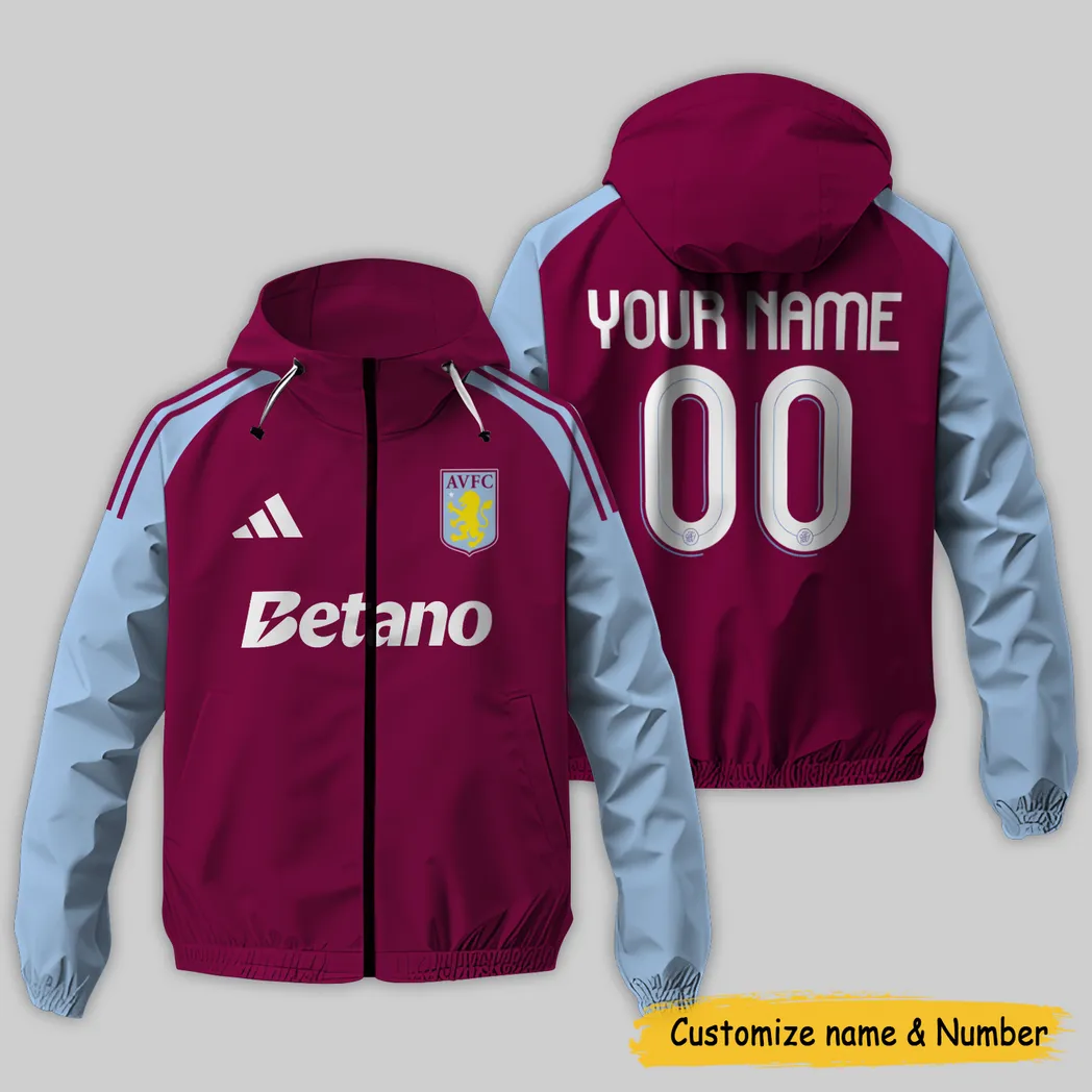 Aston Villa  EPL Windbreaker Jacket SPO0503019, Gift For Fan Aston Villa