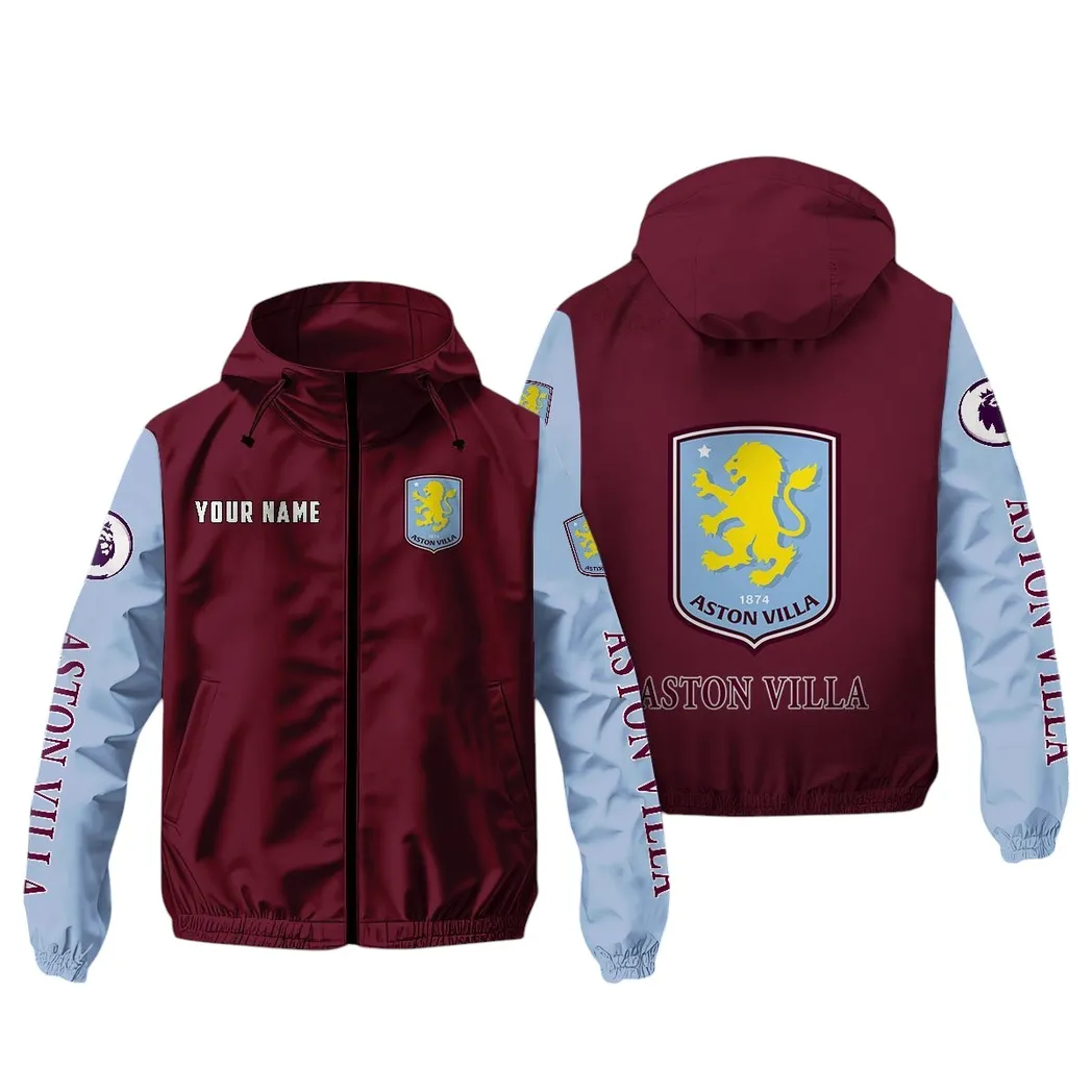 Aston Villa EPL Windbreaker Jacket SPO0519002, Gift For Fan Aston Villa