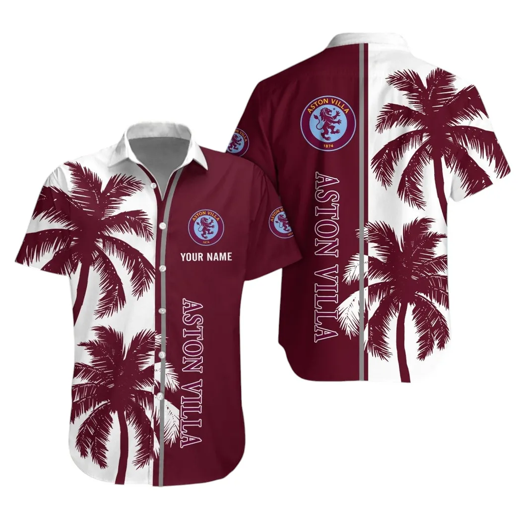 Aston Villa Hawaiian Shirt, All Over Print Hawaiian Shirt For Aston Villa Fans DEPL3705052034