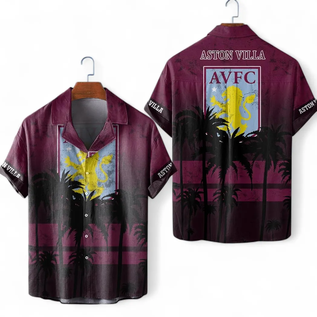 Aston Villa Hawaiian Shirt For Men, All Over Print Hawaiian Shirt Aston Villa EPL1004222508