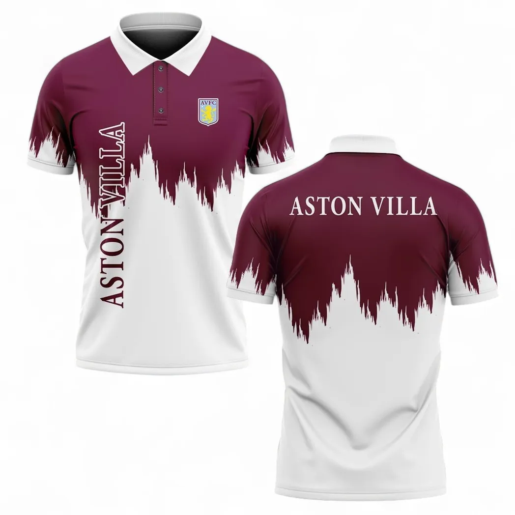 Aston Villa Polo Shirt, All Over Print Polo Shirt Aston Villa EPL2004232508