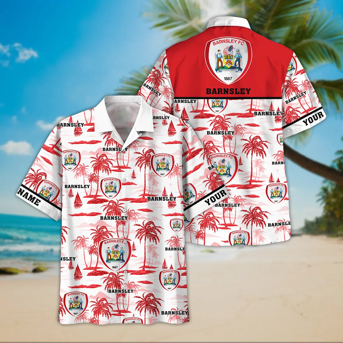 Barnsley Hawaiian Shirt, All Over Print Hawaiian Shirt For Barnsley Fans EPL35050325686