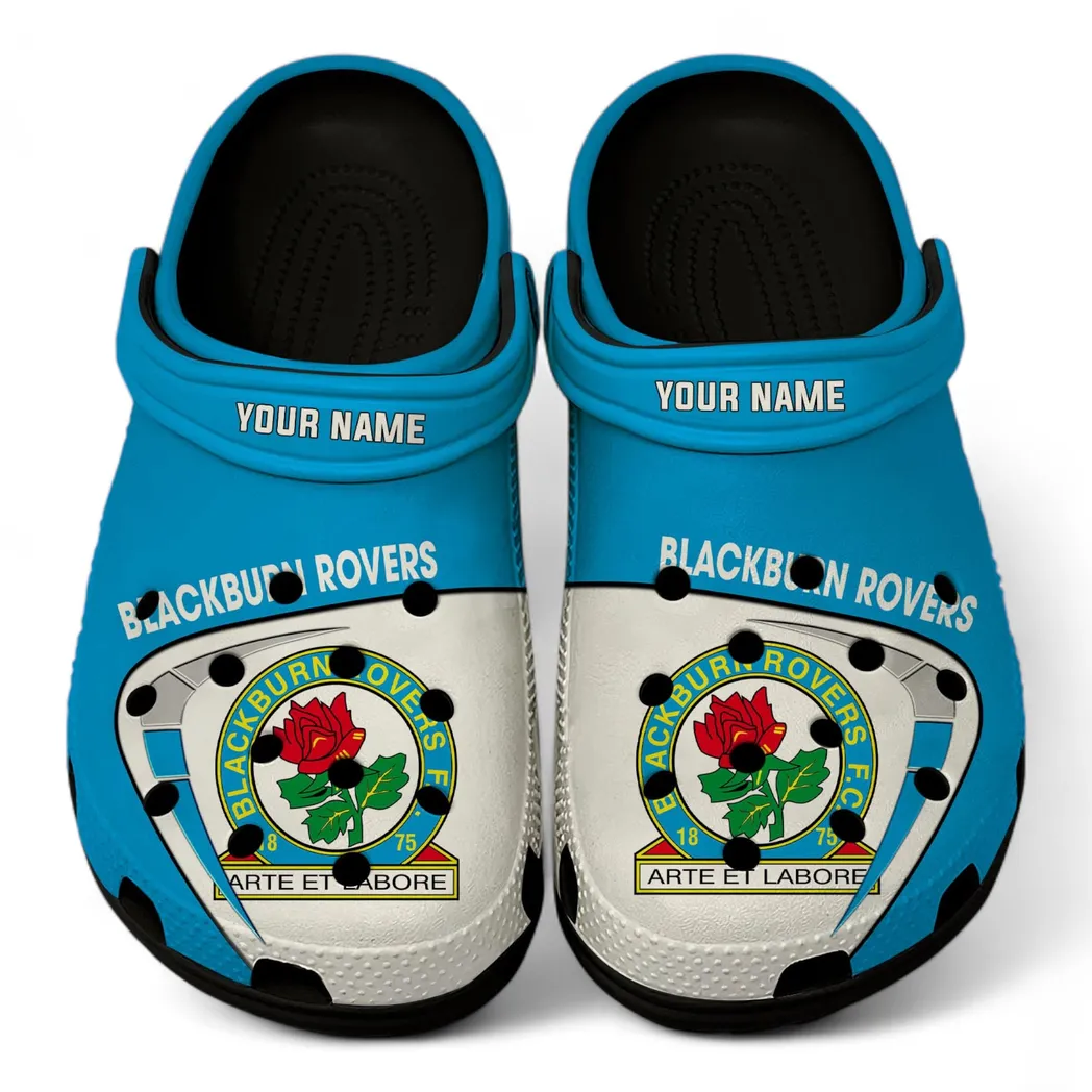 Blackburn Rovers Crocs, All Over Print Crocs Blackburn Rovers EPL1904232537