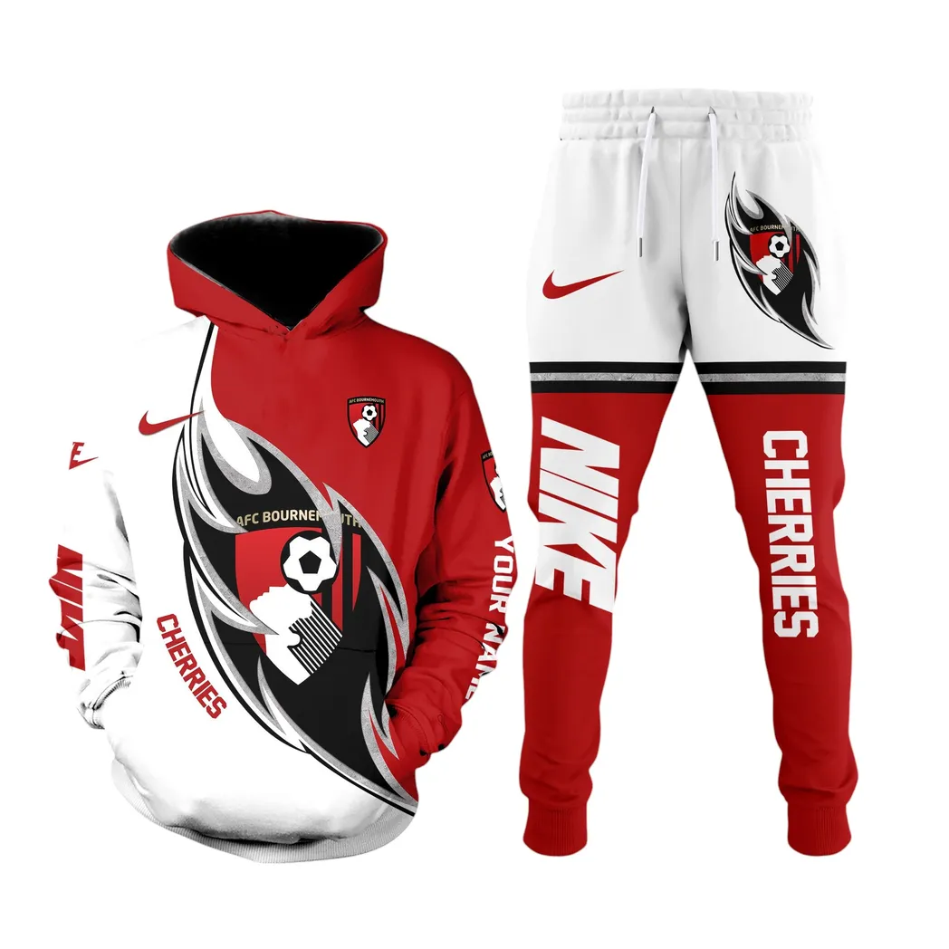 Bournemouth EPL Hoodie Sweatpants Set SPO0203008, Gift For Fan Bournemouth