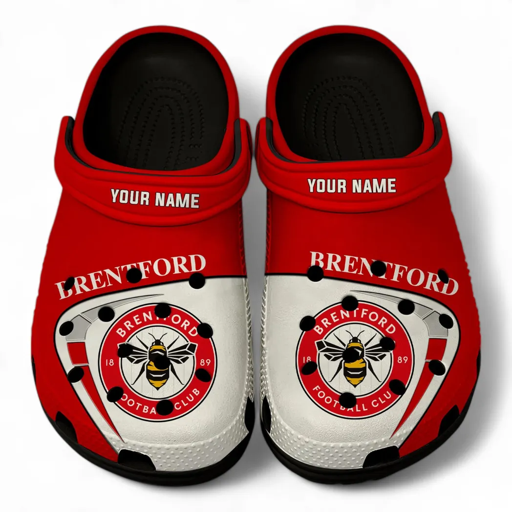 Brentford Crocs, All Over Print Crocs Brentford EPL1904232541