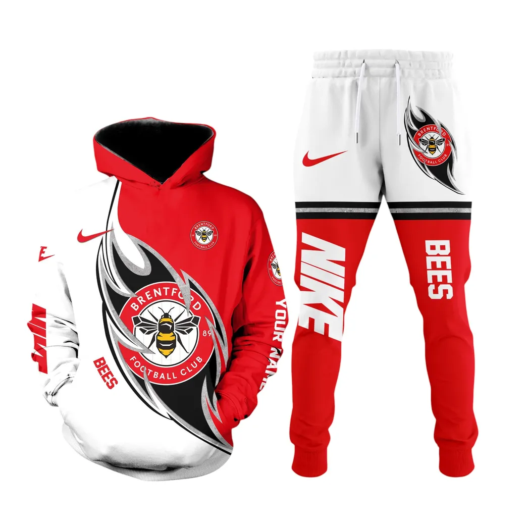 Brentford EPL Hoodie Sweatpants Set SPO0203010, Gift For Fan Brentford